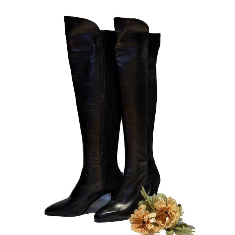 Boots Black Leather/Suede